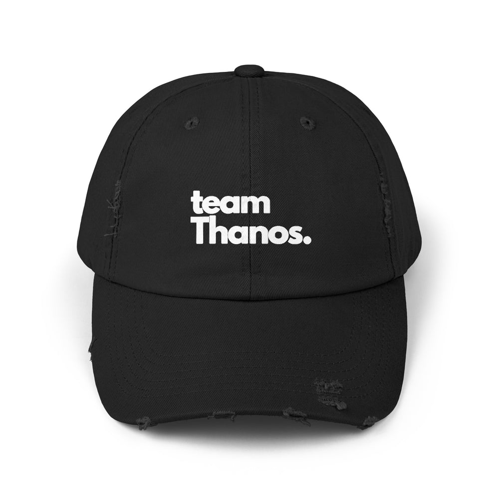 Team Thanos Distressed Cap - Unisex Sci-Fi Hat WeLoveSciFi