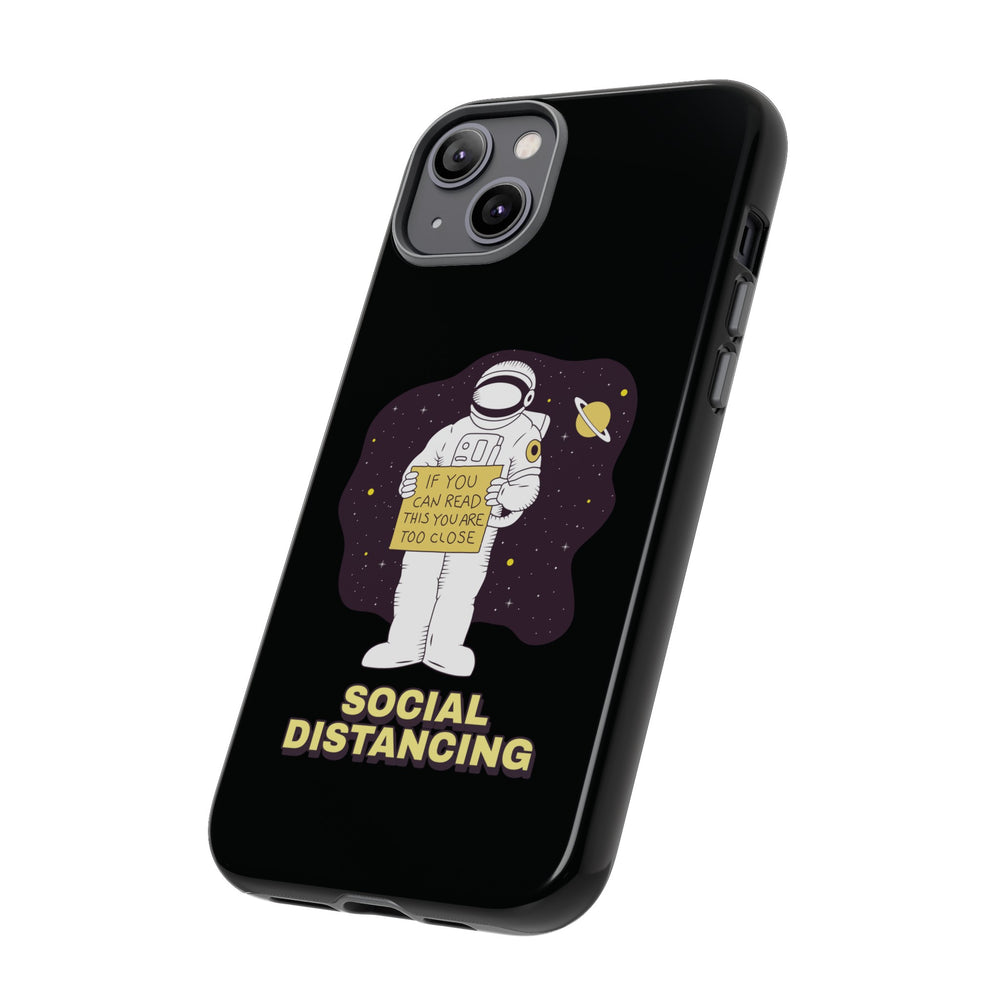 Social Distancing Astronaut iPhone Cases