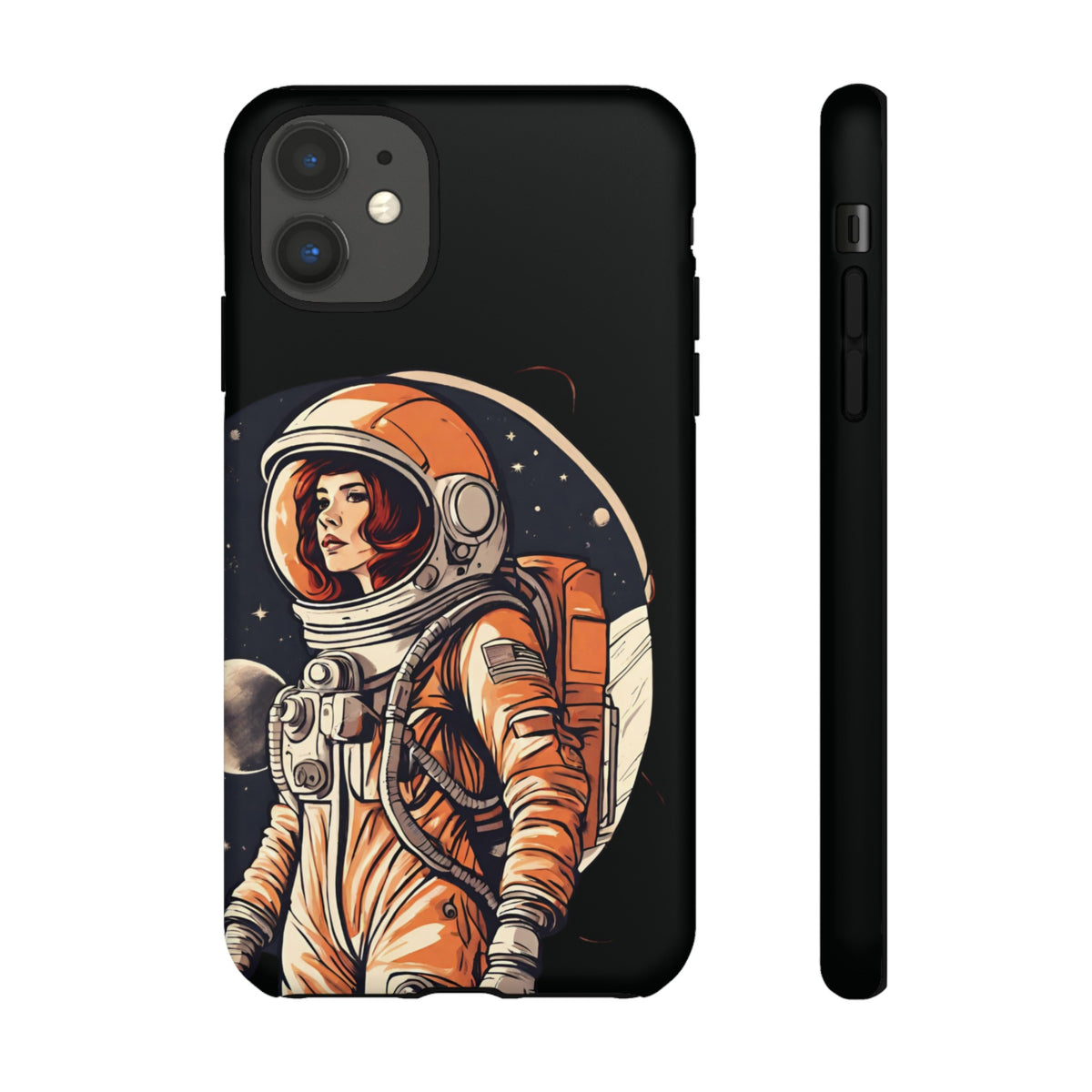 Spacegirl Astronaut Tough iPhone Mobile Cases WeLoveSciFi