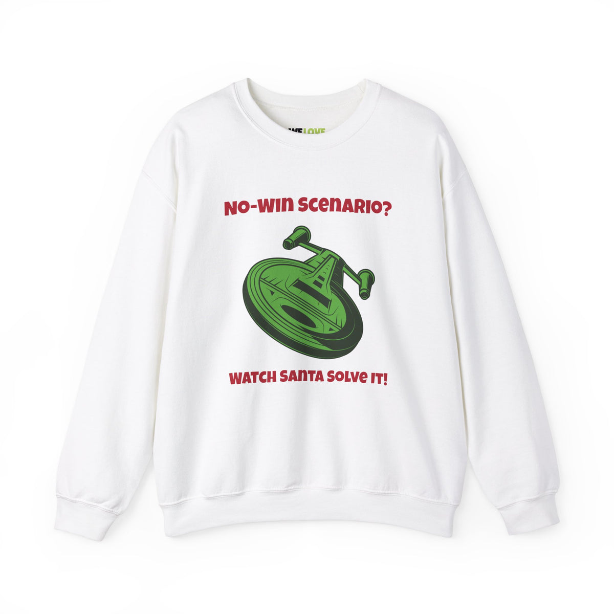 No Win Scenario Funny Christmas Crewneck Sweatshirt-welovescifi.net