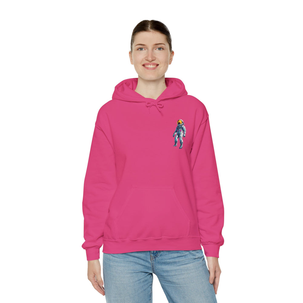 Jump Astronaut Space Art Hoodie - Sci-Fi Adventure Apparel