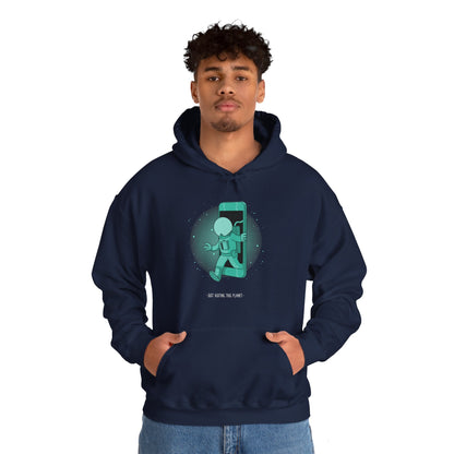 Just Visiting This Planet | Funny Sci-Fi Hoodie WeLoveSciFi