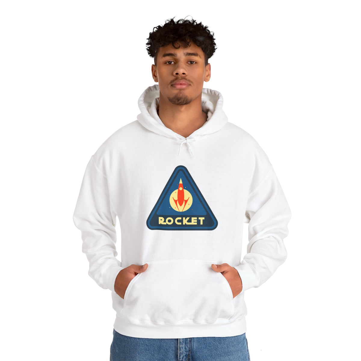 sci-fi hoodie-Rocket Retro Sign SciFi Hoodie-welovescifi.net