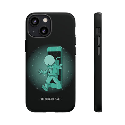 Funny Astronaut iPhone Cases Just Visiting This Planet SciFi