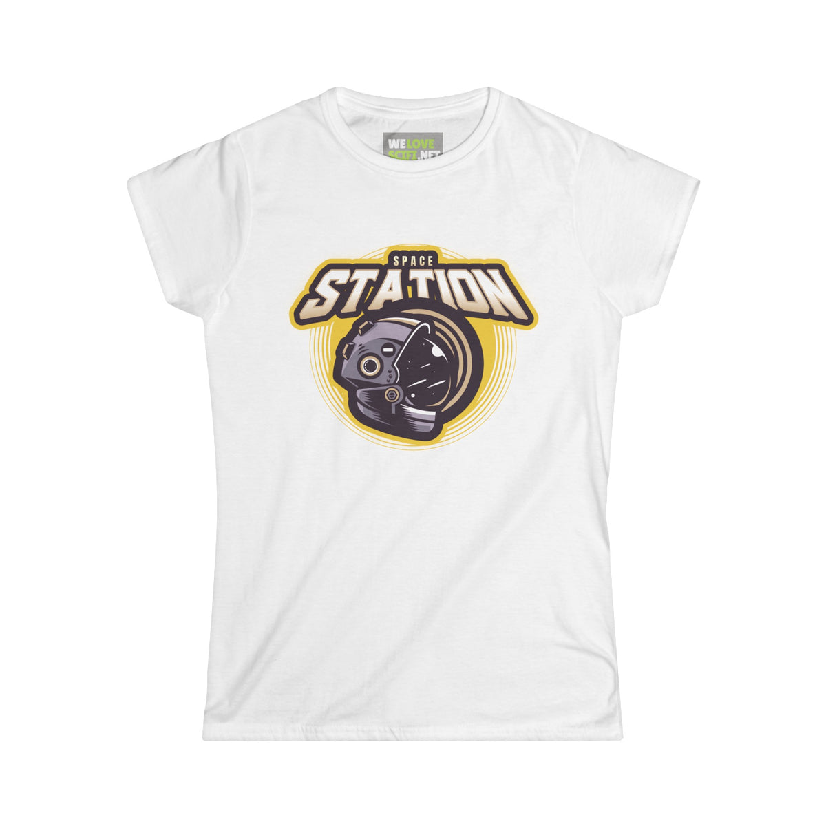 Space Station Astronaut Woman's Tee Sci-Fi Apparel