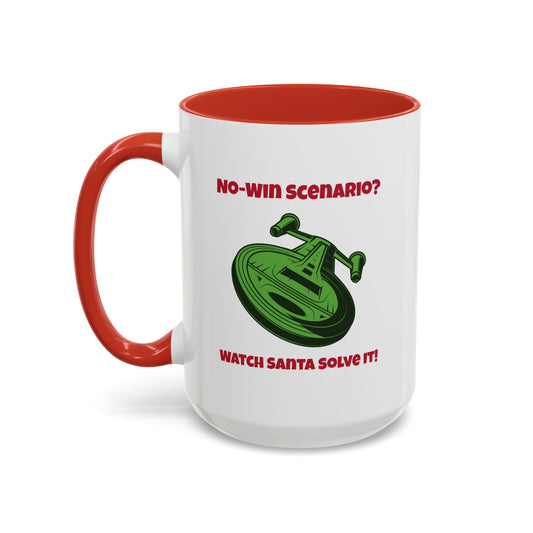 No Win Scenario SciFi Christmas Accent Mug-welovescifi.net