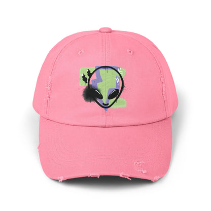 Alien Cap - Outta This World Sci-Fi Unisex Distressed Hat