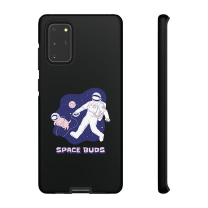 Space Buds Samsung Galaxy Cases Astronaut Dog SciFi Design