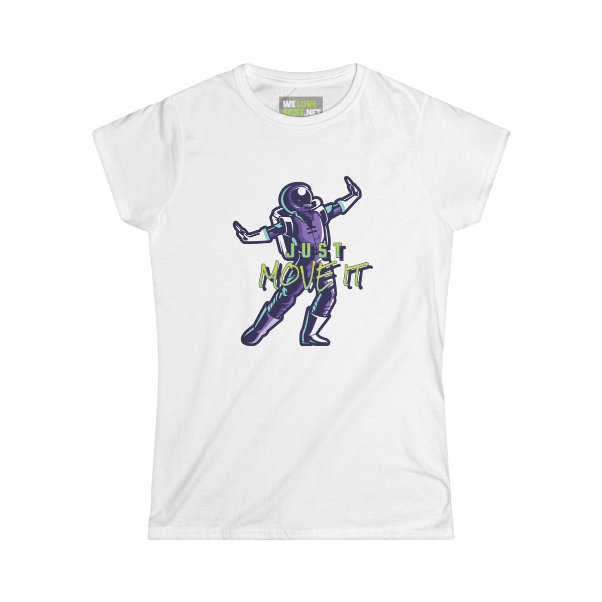 Just Move It! Dancing Astronaut Tee - Women's Sci-Fi Shirt