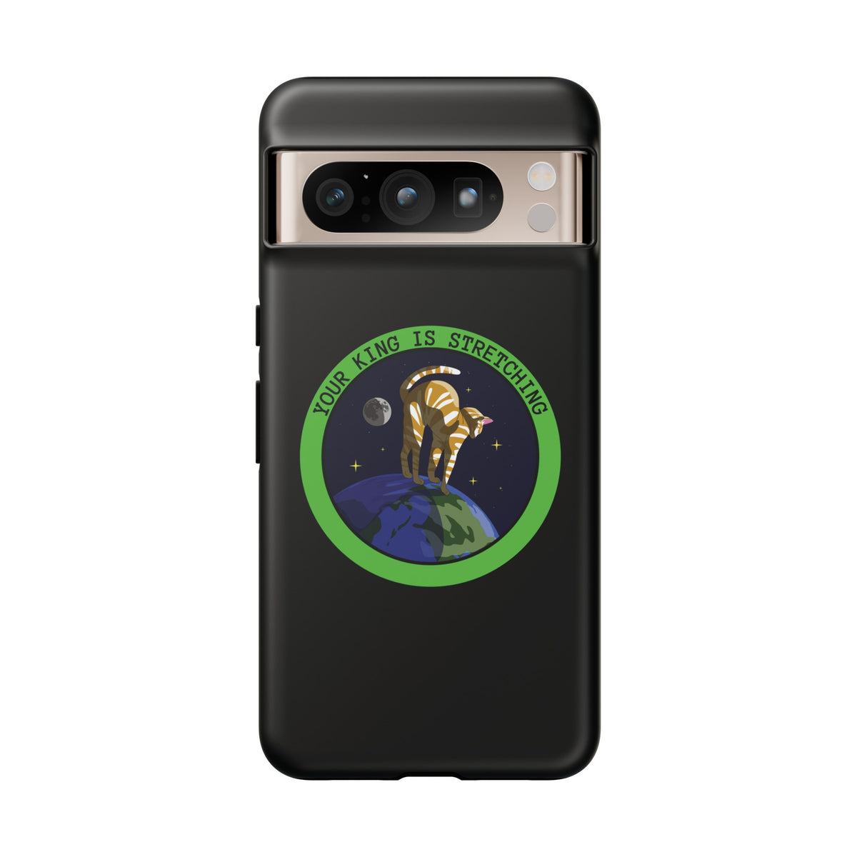 Your King Is Stretching Funny Cat UFO Tough Google Pixel Mobile Cases-welovescifi.net