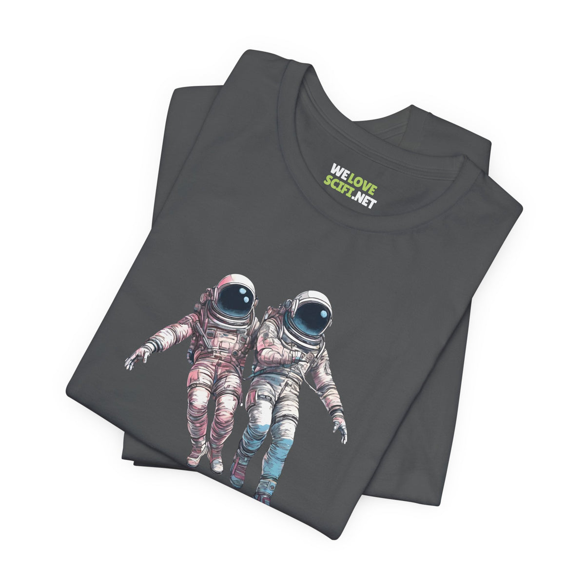 We're Floating As One Astronaut Sci-Fi T-Shirt-welovescifi.net