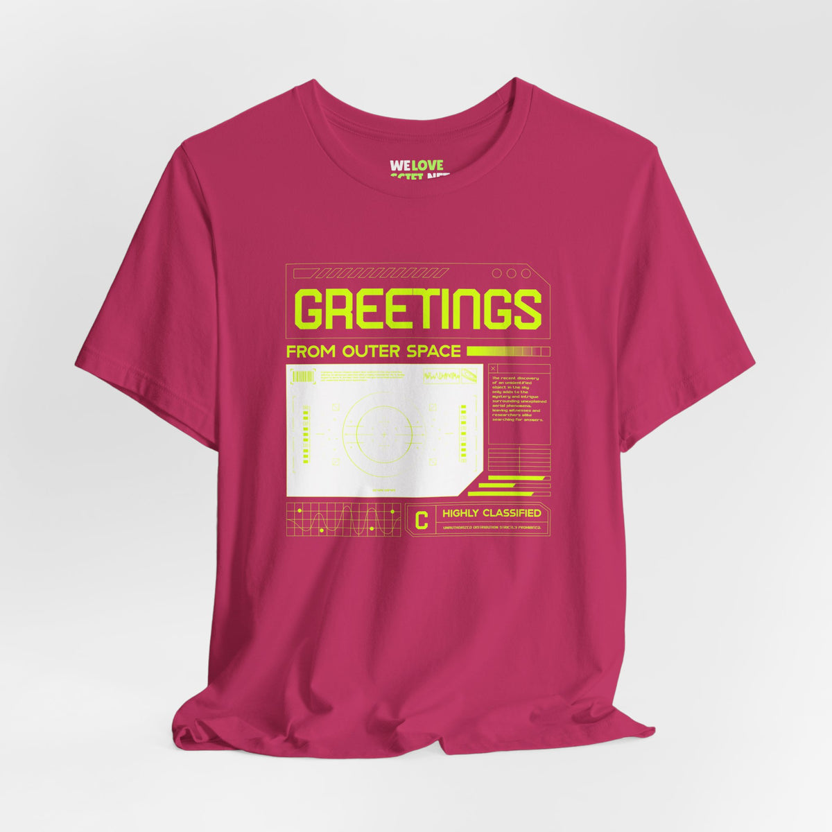 Greetings From Outer Space UFO SciFi T-Shirt-welovescifi.net