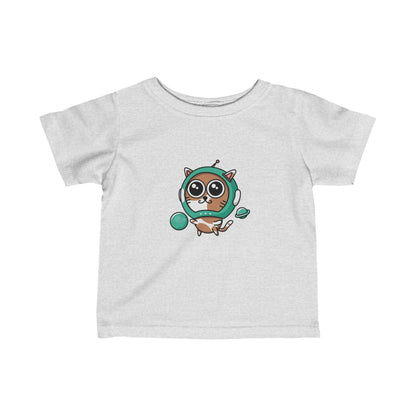 Star Kitty Infant Tee Funny Cat Astronaut Fine Jersey Shirt