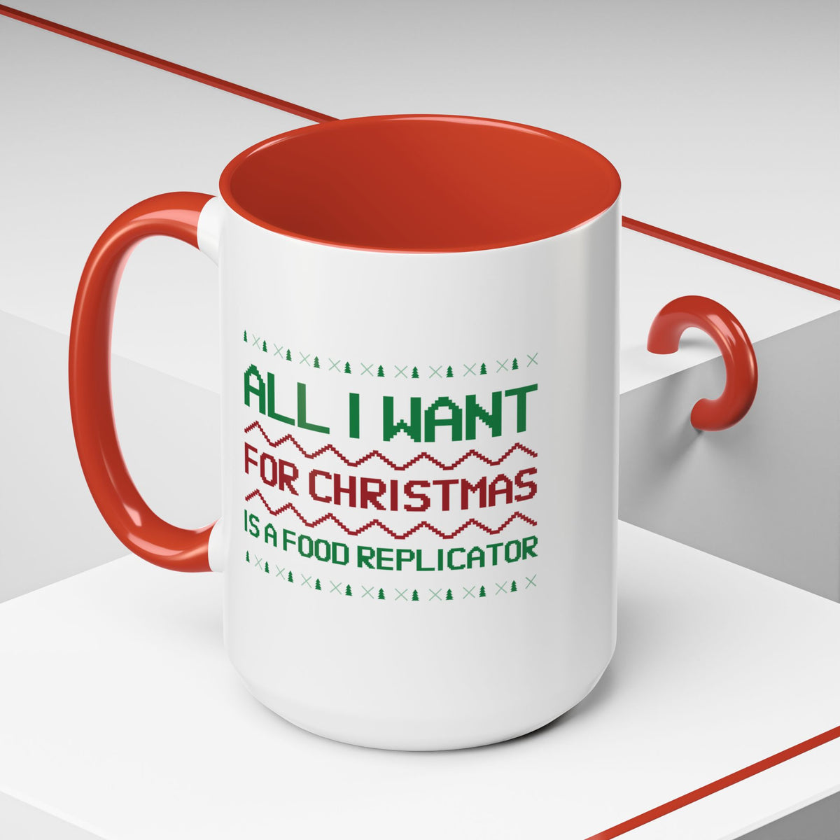 All I Want For Christmas Is A Food Replicator Accent Mug-welovescifi.net