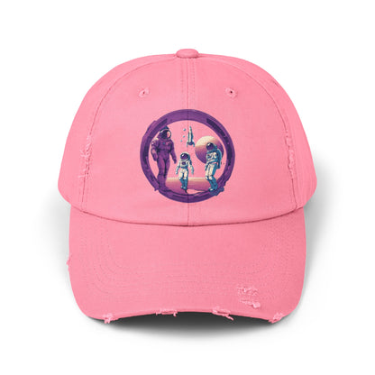 Family Business Unisex Astronaut Distrassed Cap-welovescifi