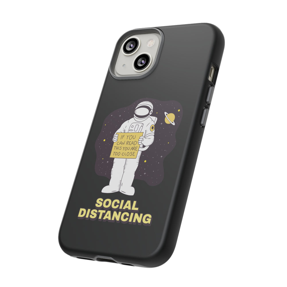 Social Distancing Astronaut iPhone Cases