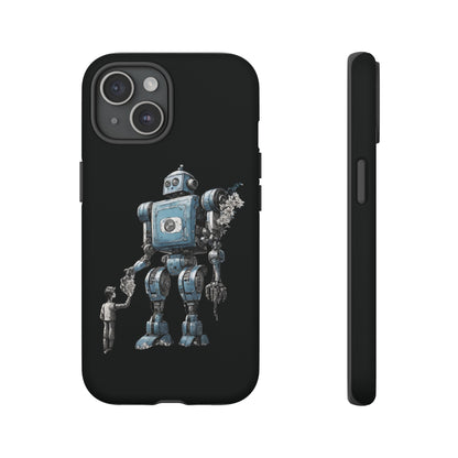 Flowers Robot SpaceArt Sci-Fi Tough iPhone Mobile Cases