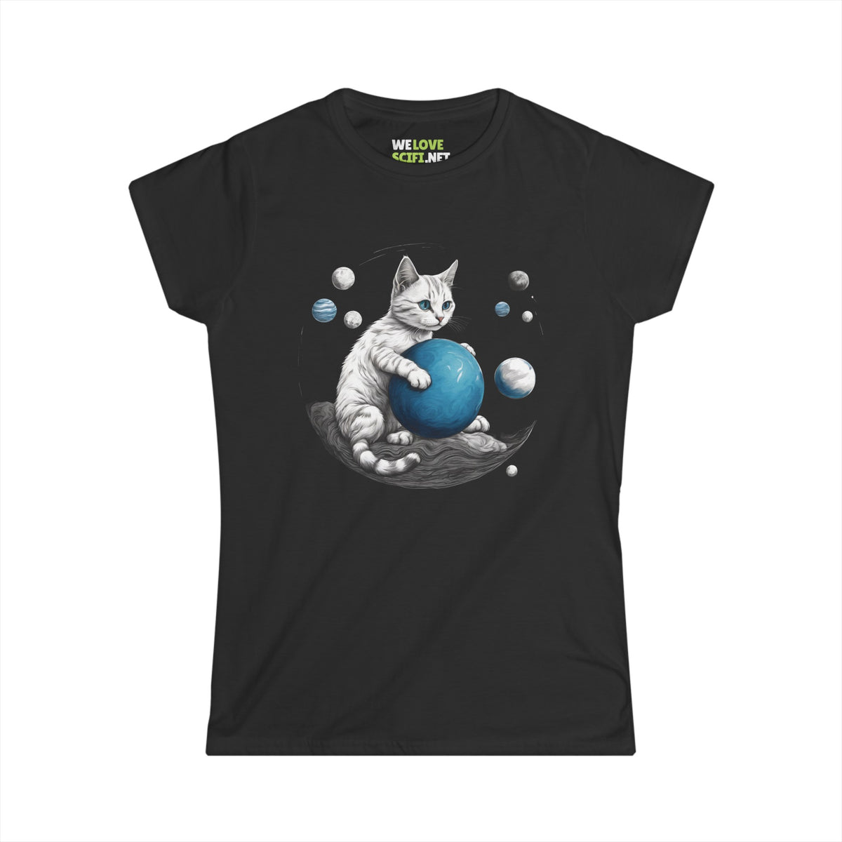 space player cat tee-Space Player Cat 2 Woman's Tee