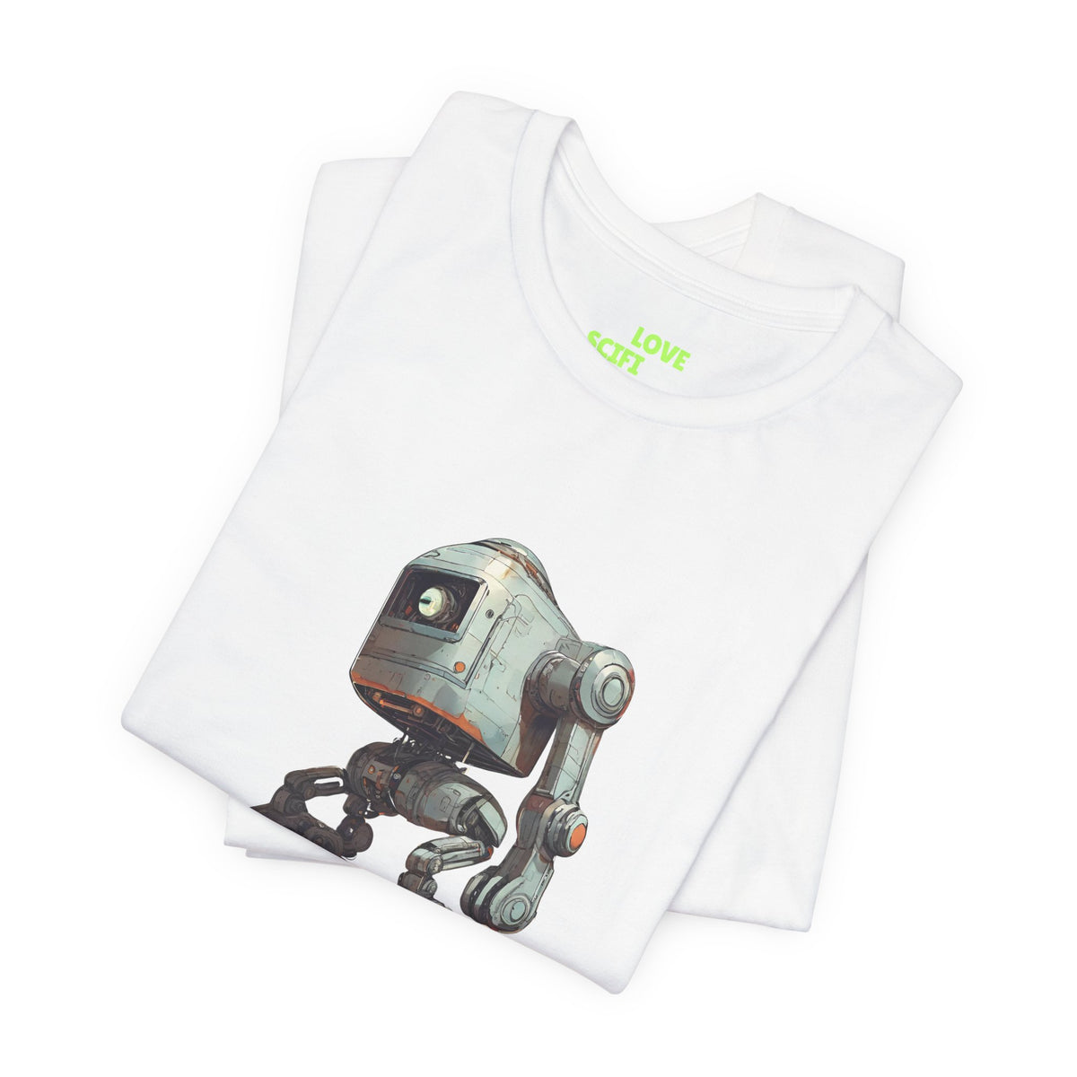 Robot Space Art T-Shirt - Ready To Go Sci-Fi Desig