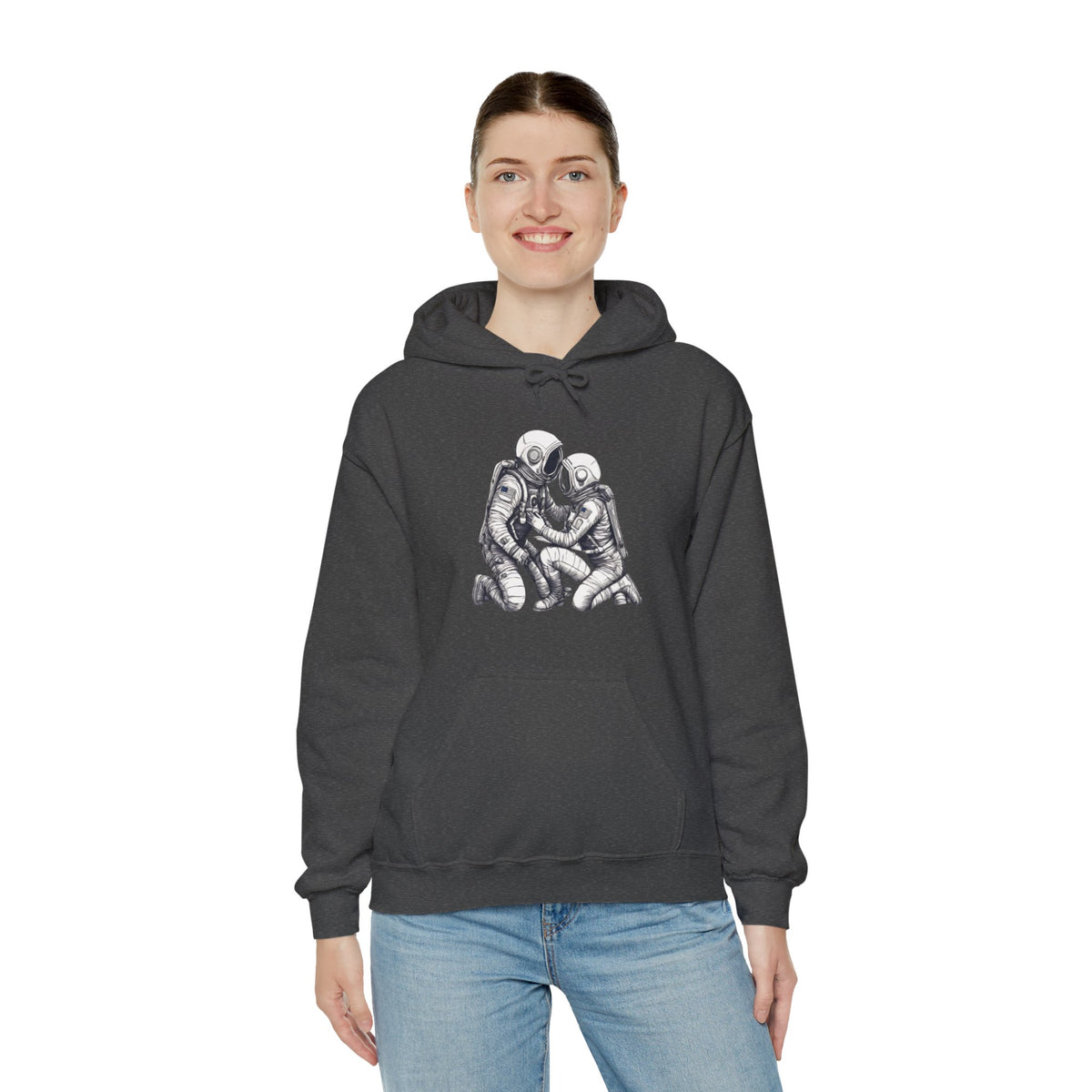 astronut space art hoodie