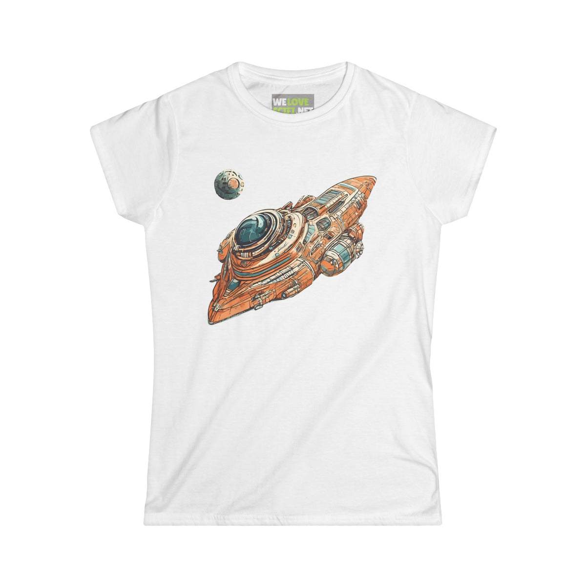 Spaceship 76 Sci-Fi Woman Tee - Trendy Sci-Fi Apparel