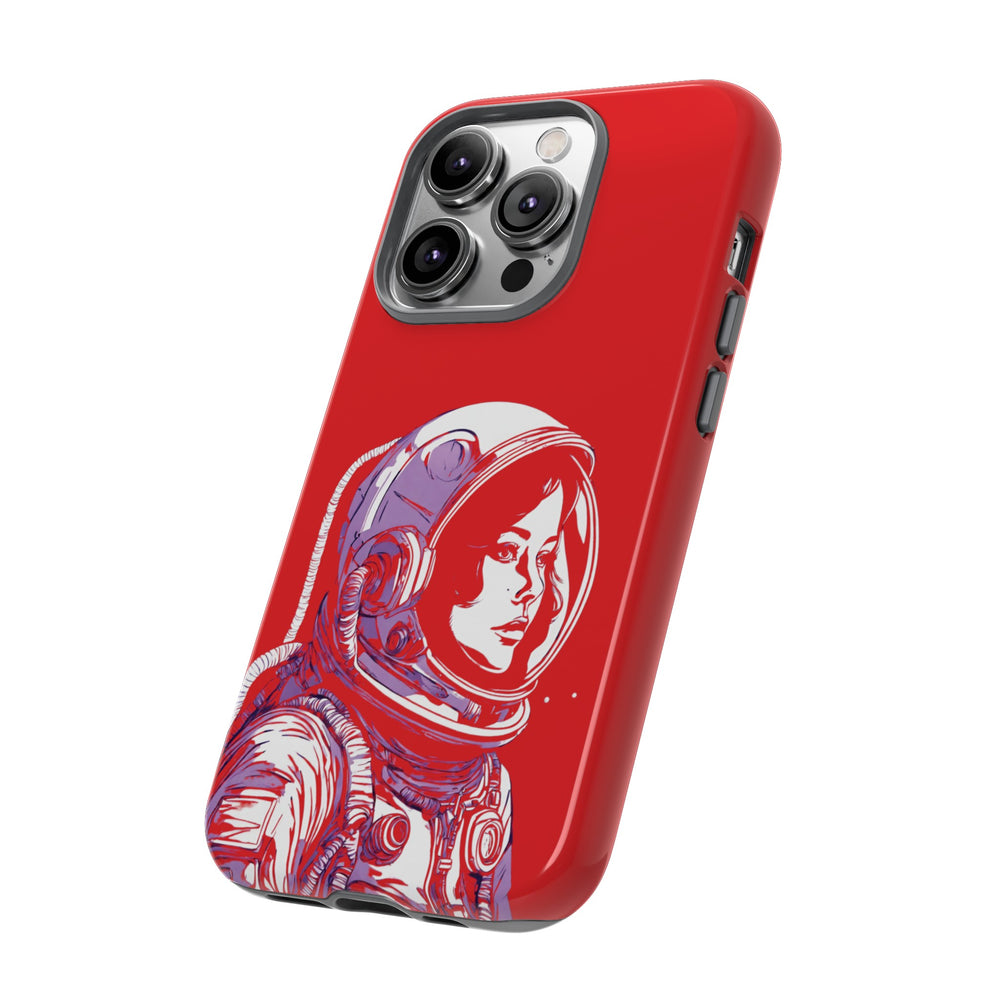 Duotone SpaceGirl SpaceArt Tough iPhone Mobile Cases