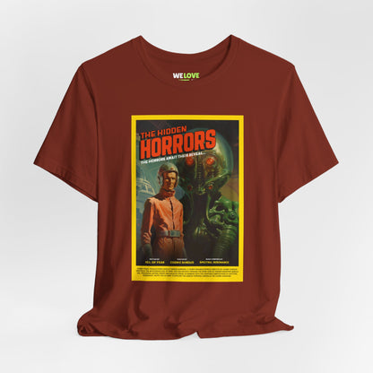 The Hidden Horrors Retro SciFi T-Shirt - SciFi Merchandise