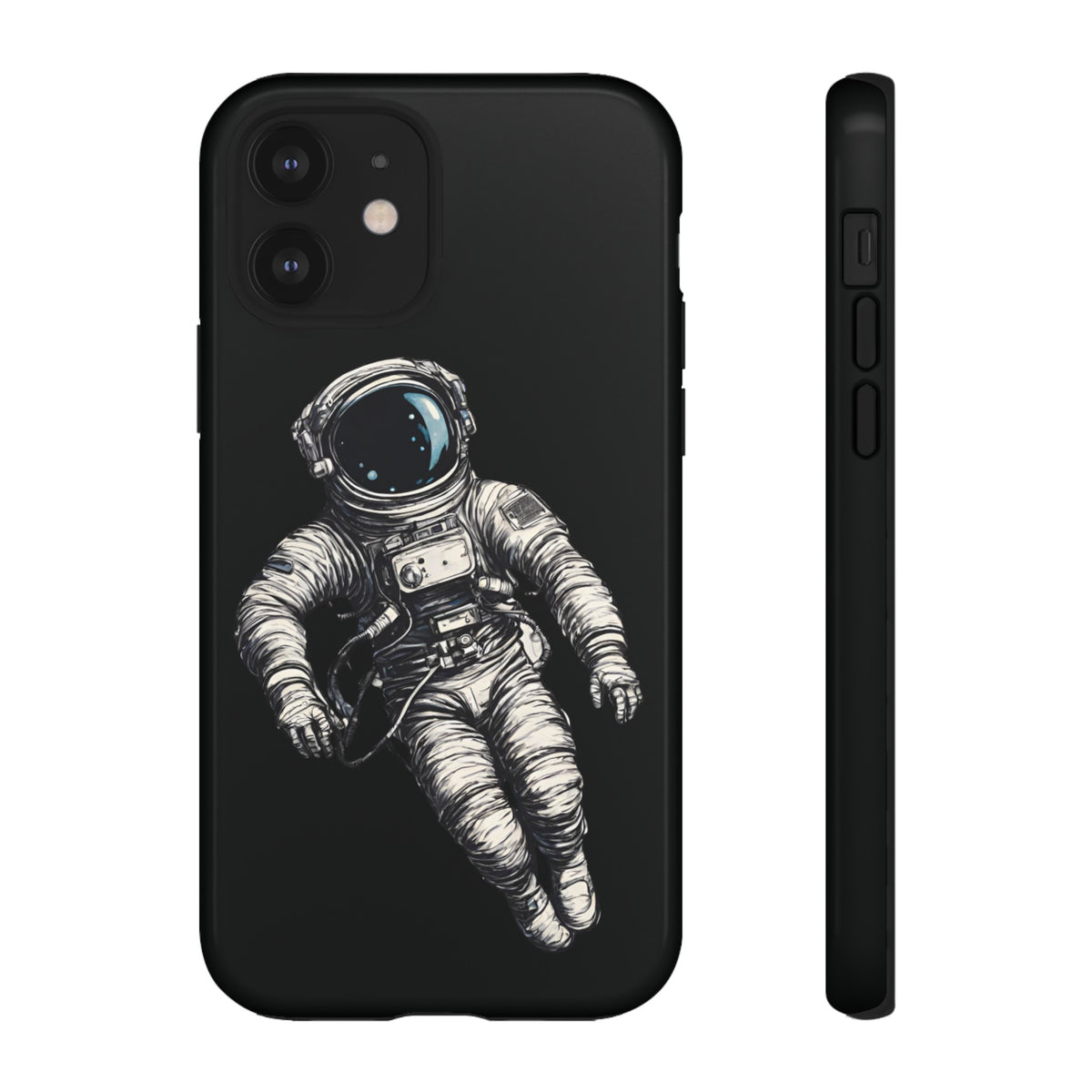 Floating Astronaut SpaceArt Sci-Fi Tough iPhone Mobile Cases