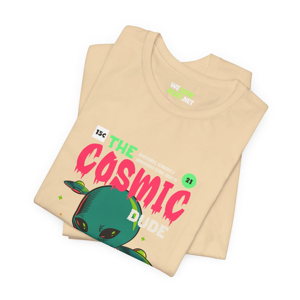 The Cosmic Dude Comic Retro UFO Sci-Fi T-Shirt