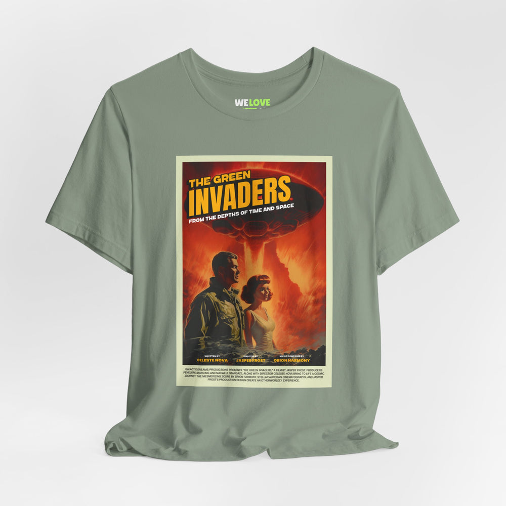 Retro Sci-Fi T-Shirt: The Green Invaders | We Love Sci-Fi