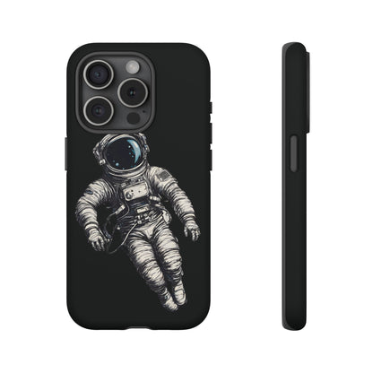 Floating Astronaut SpaceArt Sci-Fi Tough iPhone Mobile Cases