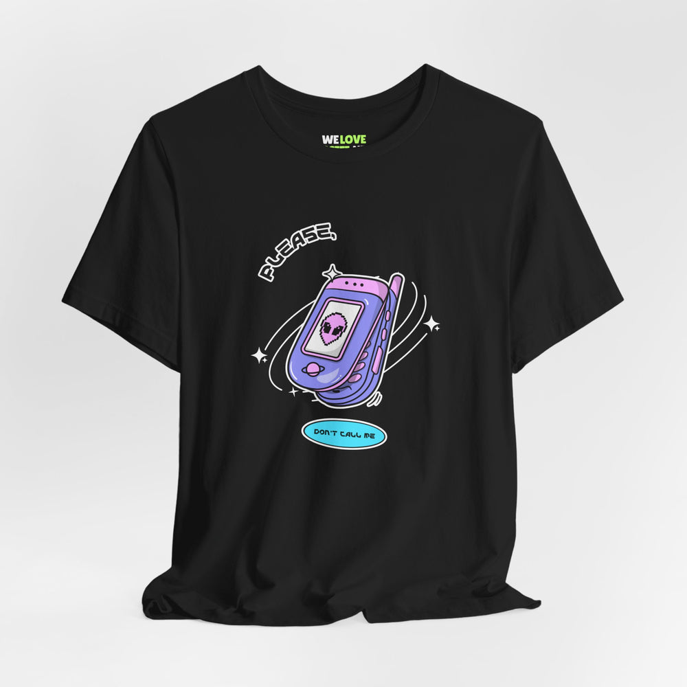 sci-fi t-shirt-Please Don't Call Me UFO Sci-Fi T-Shirt