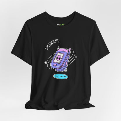 sci-fi t-shirt-Please Don't Call Me UFO Sci-Fi T-Shirt