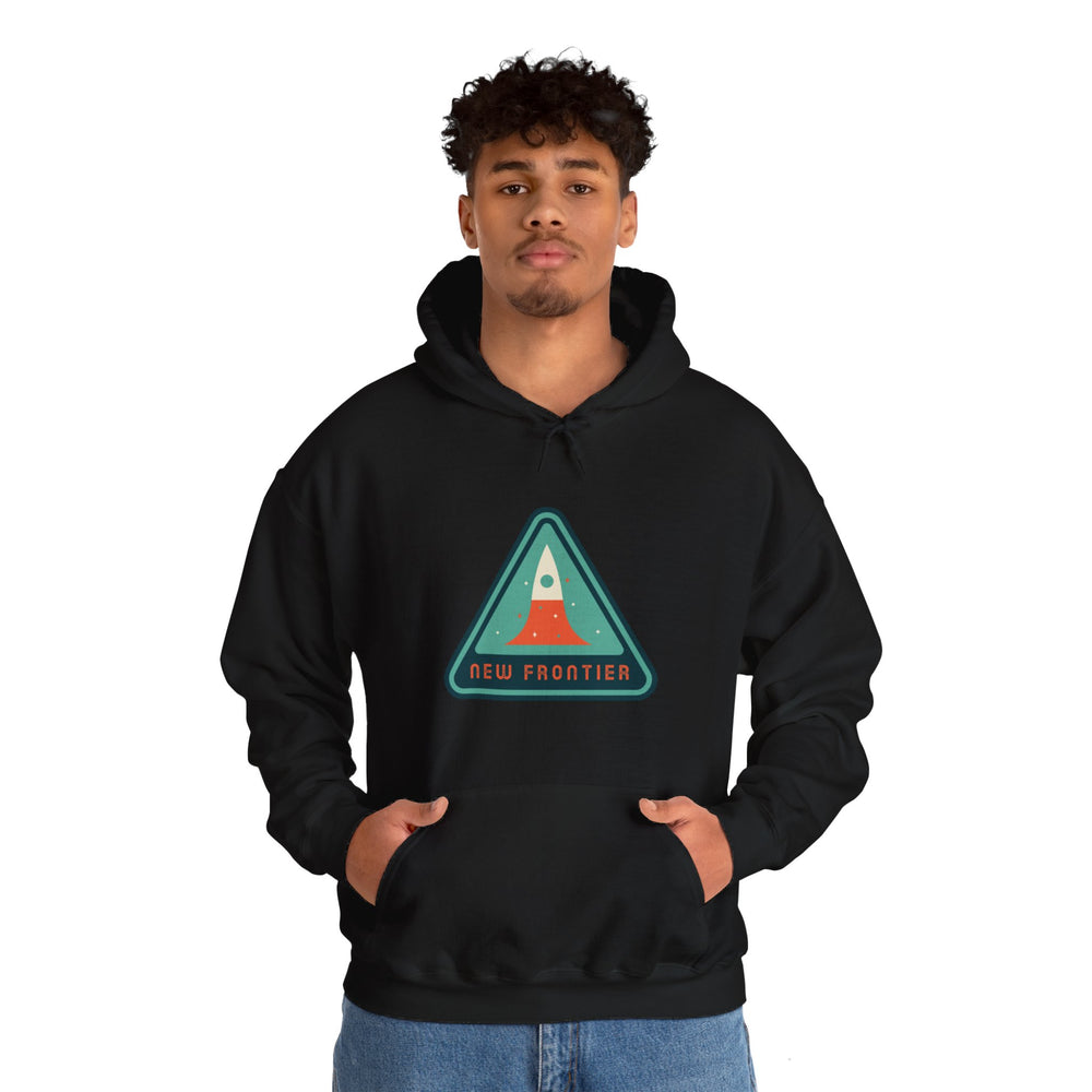 New Frontier Sign Retro Sci-Fi Hoodie | Retro Sci-Fi Hoodie