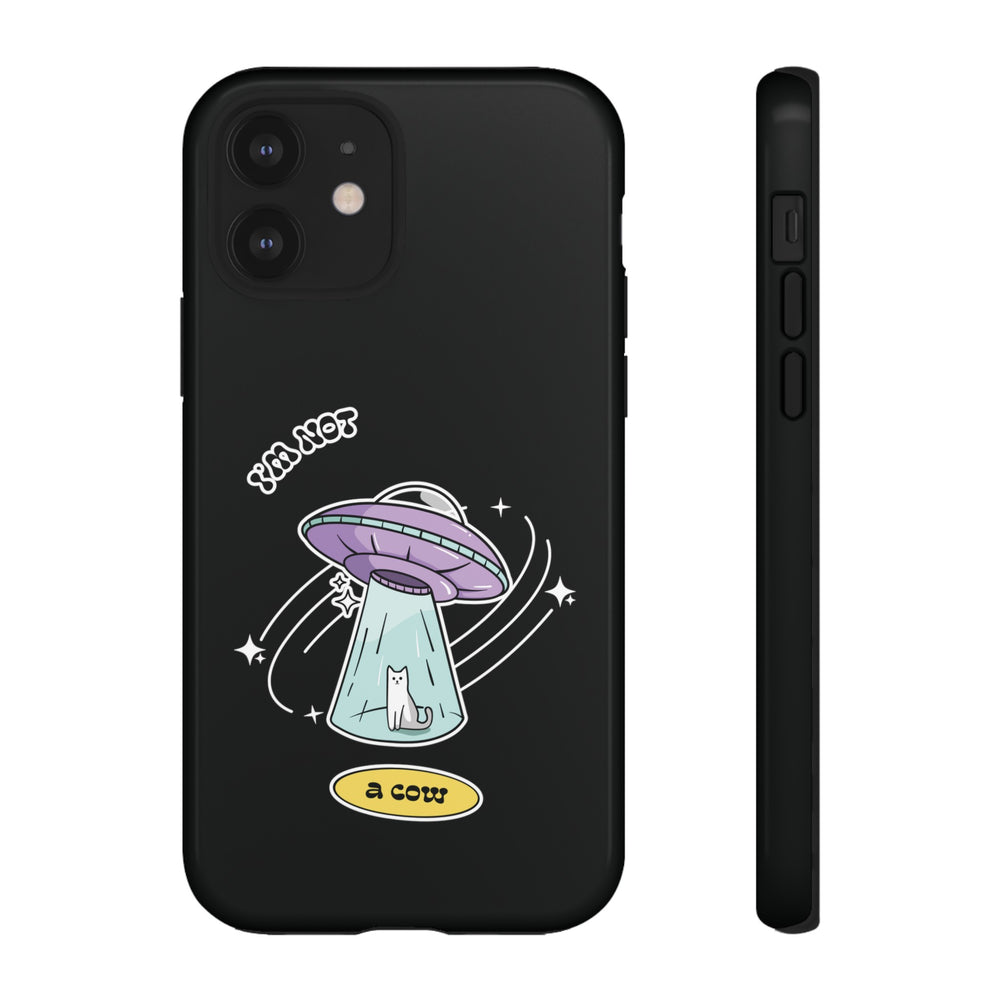 Funny Sci-Fi iPhone Cases | Not a Roswell Cow UFO Design