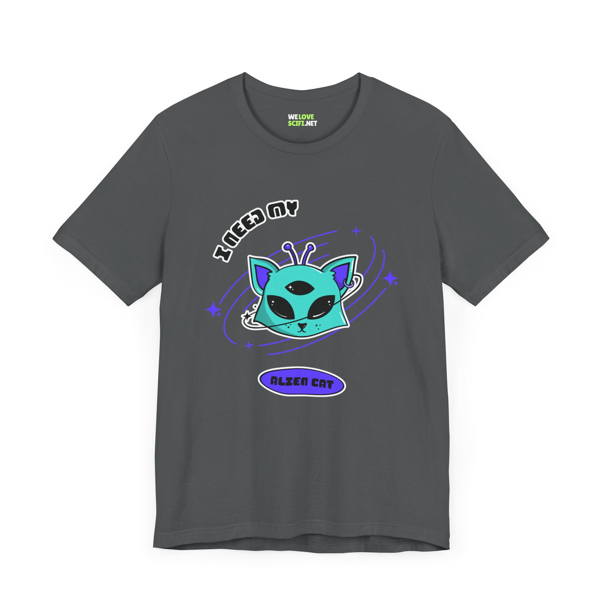 Alien Cat Sci-Fi T-Shirt | Unique UFO Design | WeLoveSciFi