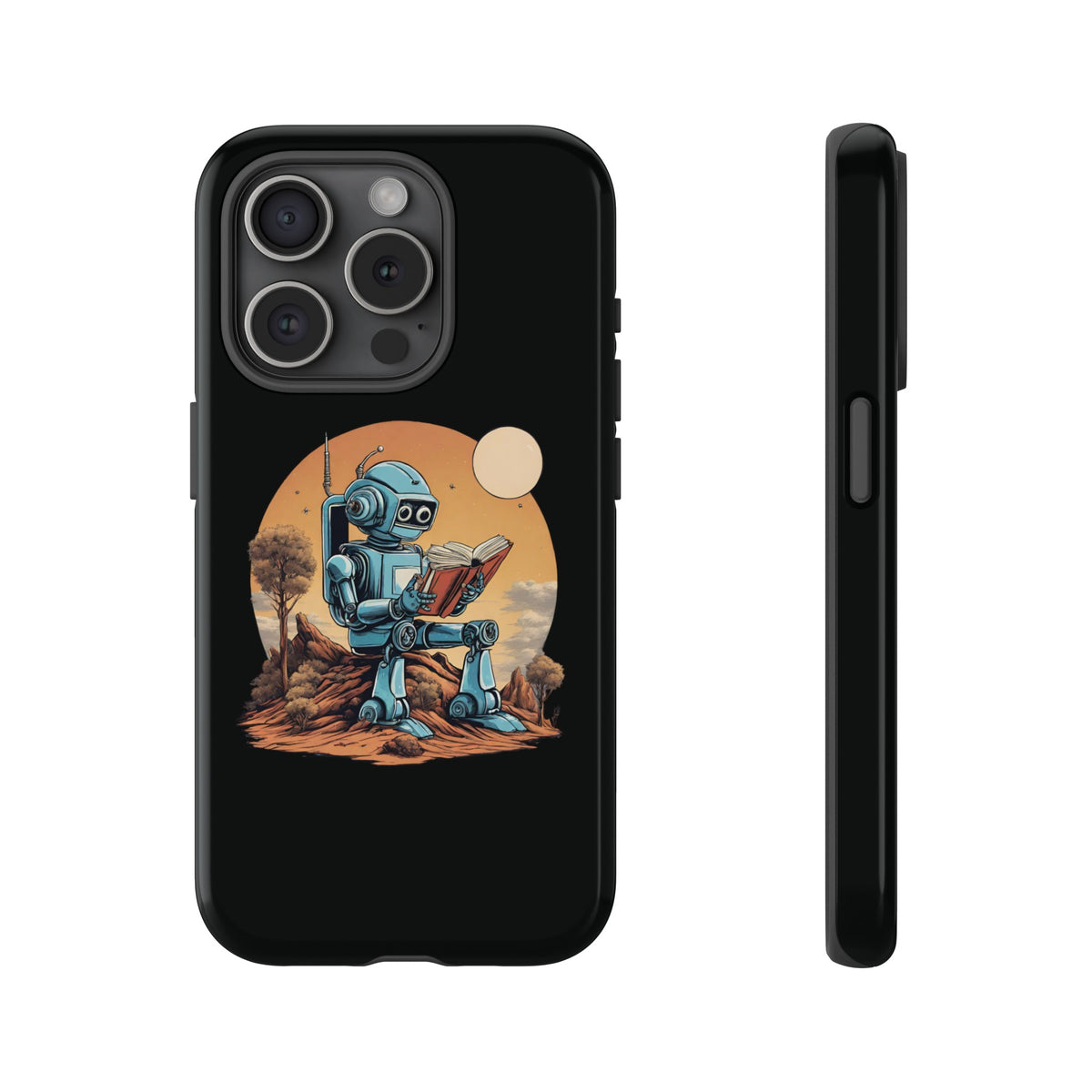 Humans Robot SpaceArt iPhone Cases - Tough Mobile Protection