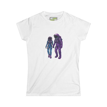 Space Art Tee Astronaut Woman's T-Shirt | SpaceDate No.2