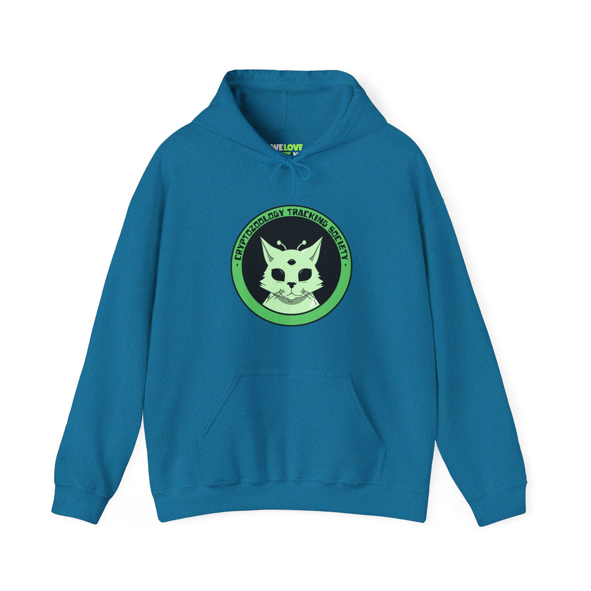 Cryptozoology Tracking Society Funny Cat Alien Hoodie