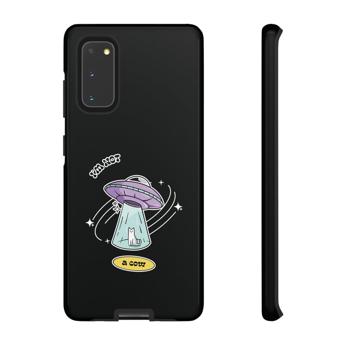 Sci-Fi UFO Samsung Galaxy Mobile Cases - Funny Roswell Cow