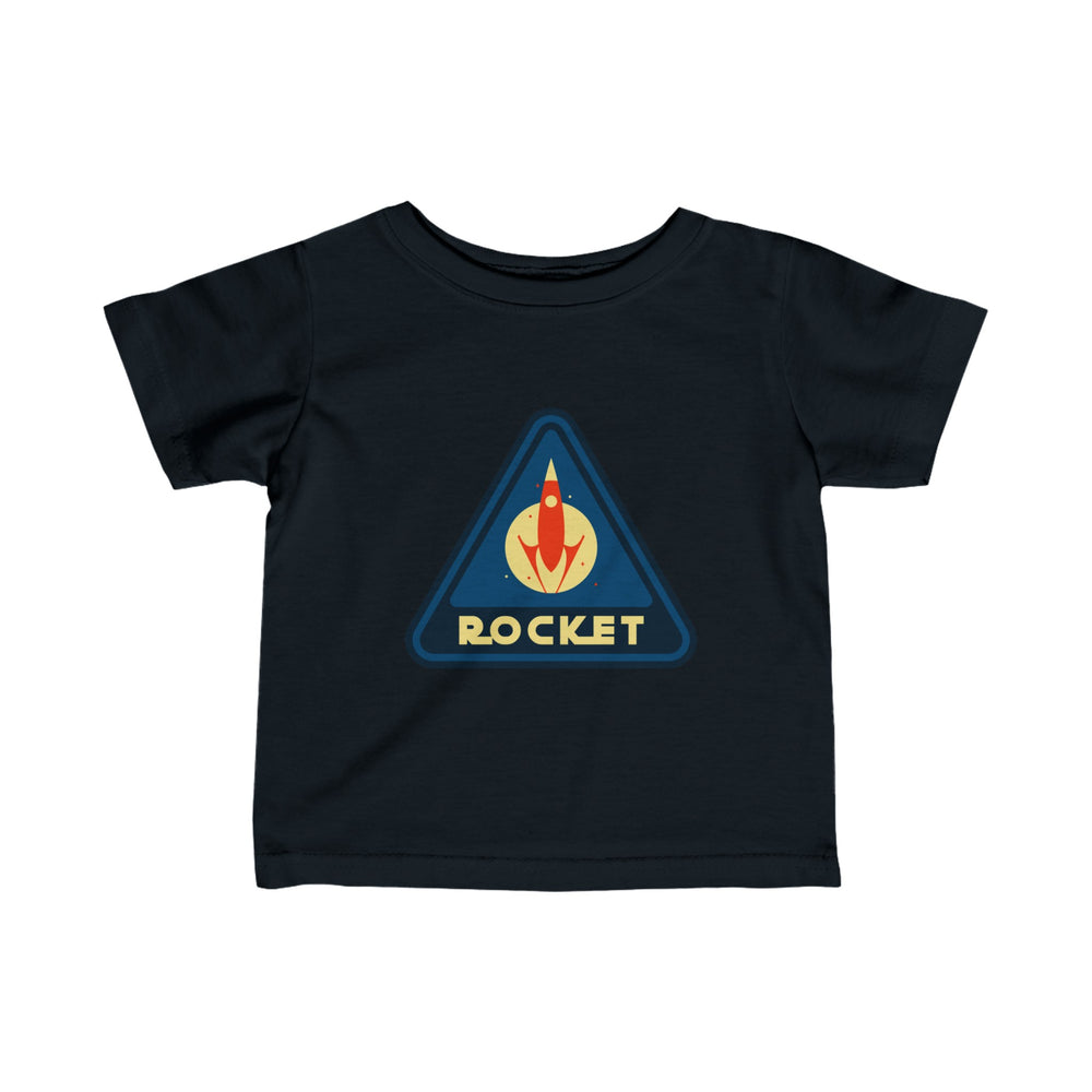 Rocket Sign Infant Tee - Sci-Fi Fine Jersey for Babies