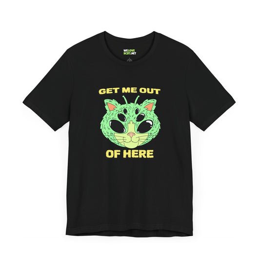 Get Me Out Of Here CatUFO Sci-Fi T-Shirt-welovescifi.net