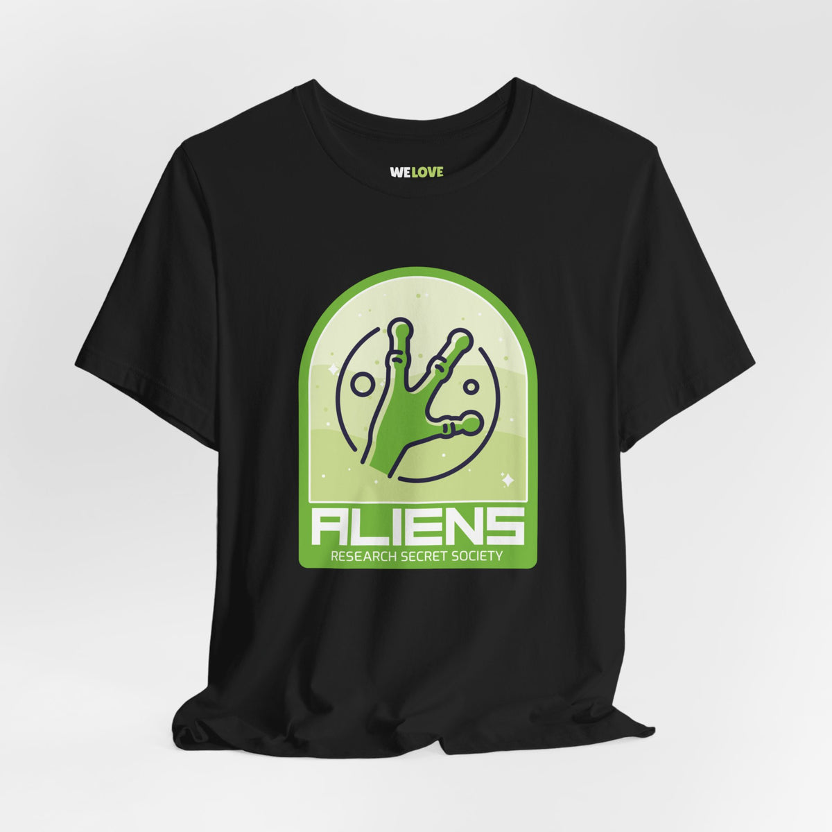 Aliens Research Secret Society UFO SciFi T-Shirt-welovescifi