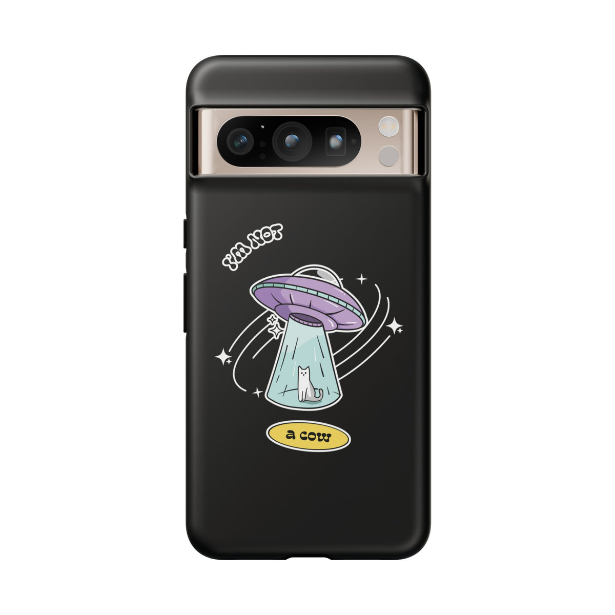 Funny UFO Google Pixel Cases Not a Roswell Cow SciFi Design