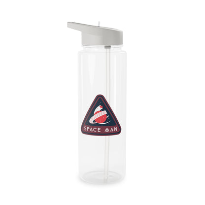 Space Man Retro Scifi Water Bottle - Stylish Tritan Design