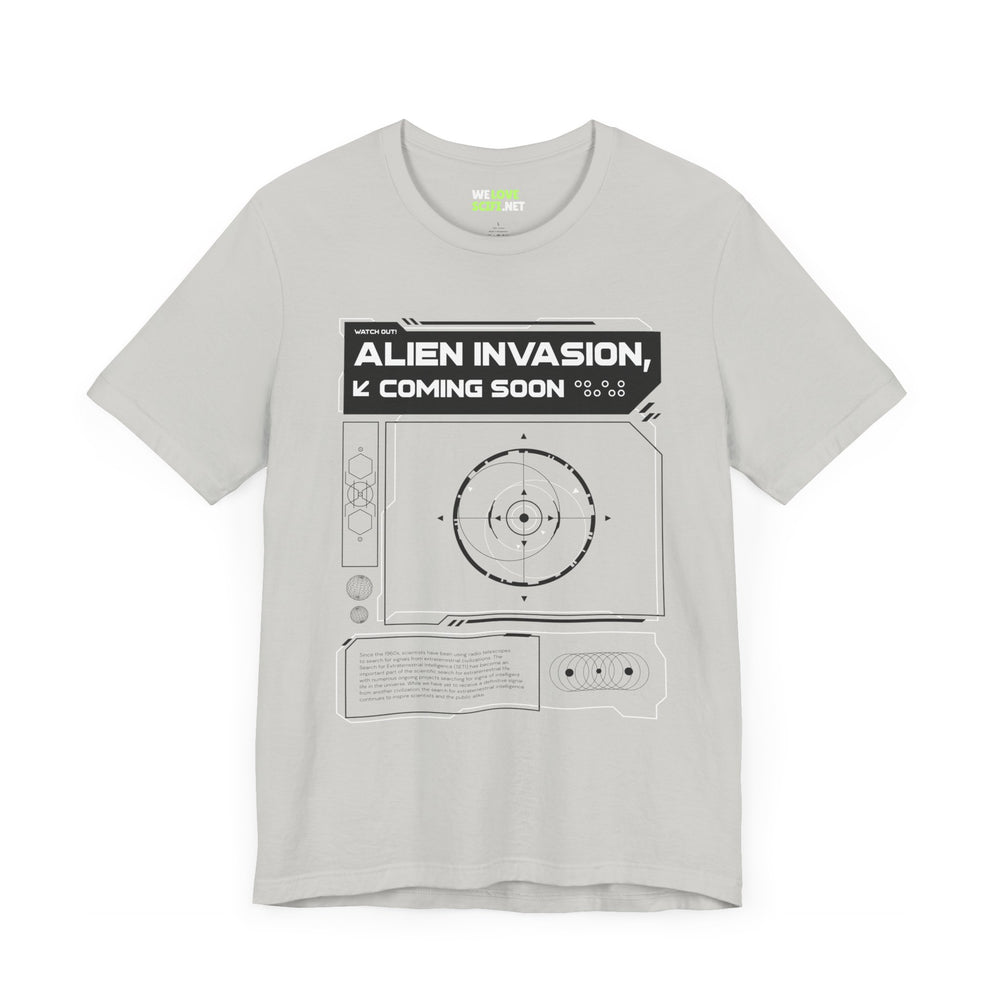 Alien Invasion Coming Soon Sci-Fi T-Shirt-welovescifi.net