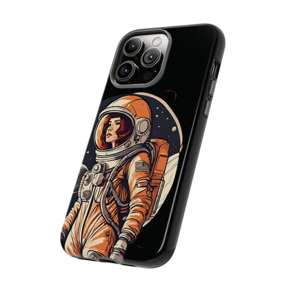 Spacegirl Astronaut Tough iPhone Mobile Cases WeLoveSciFi