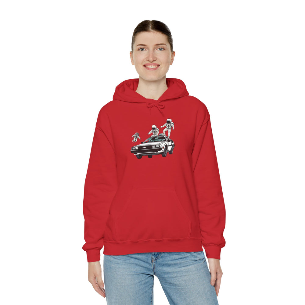 Party in a Delorean Astronaut Sci-Fi Hoodie We Love SciFi