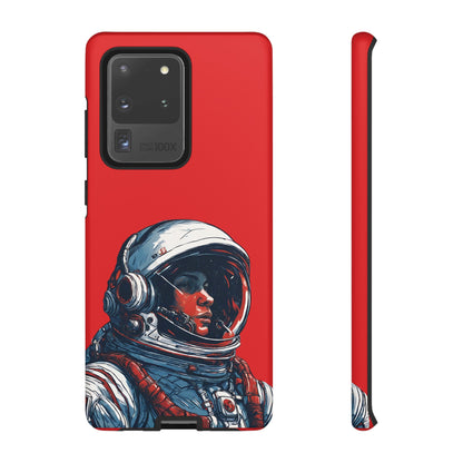 Astronaut In Red SpaceArt Tough Samsung Galaxy Mobile Cases