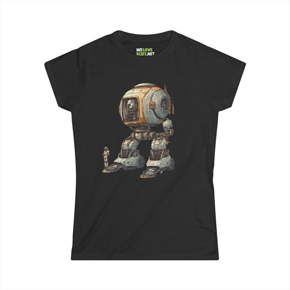 Space Art Tee | Let's Take a Ride Robot Women's T-Shirt